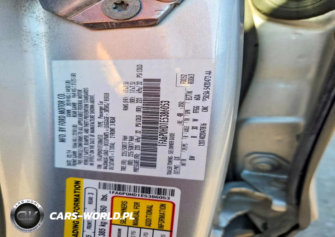 2014 Ford Fusion Se VIN:1FA6P0HD1E5386053 - 12