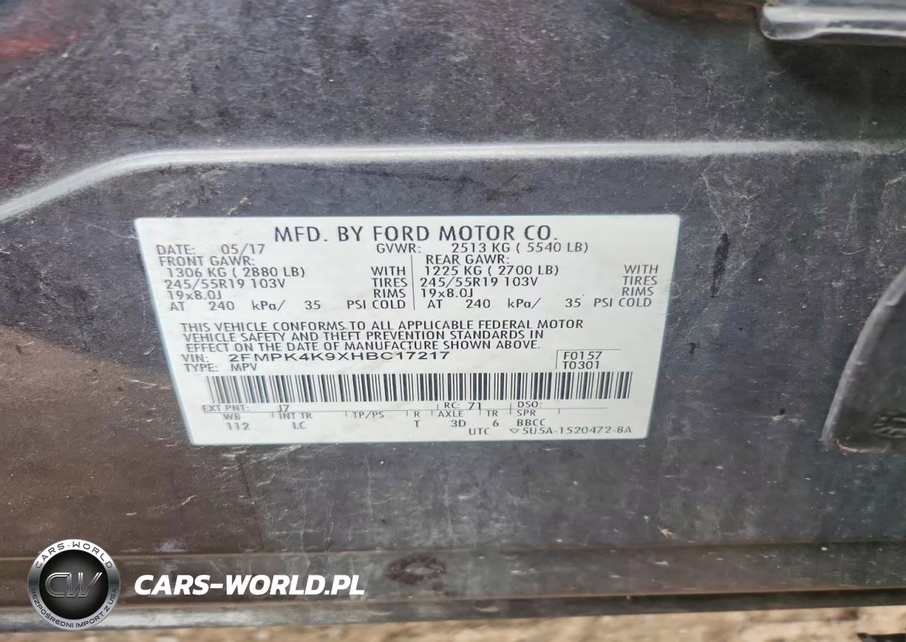 2017 Ford Edge Titanium VIN:2FMPK4K9XHBC17217 - 13
