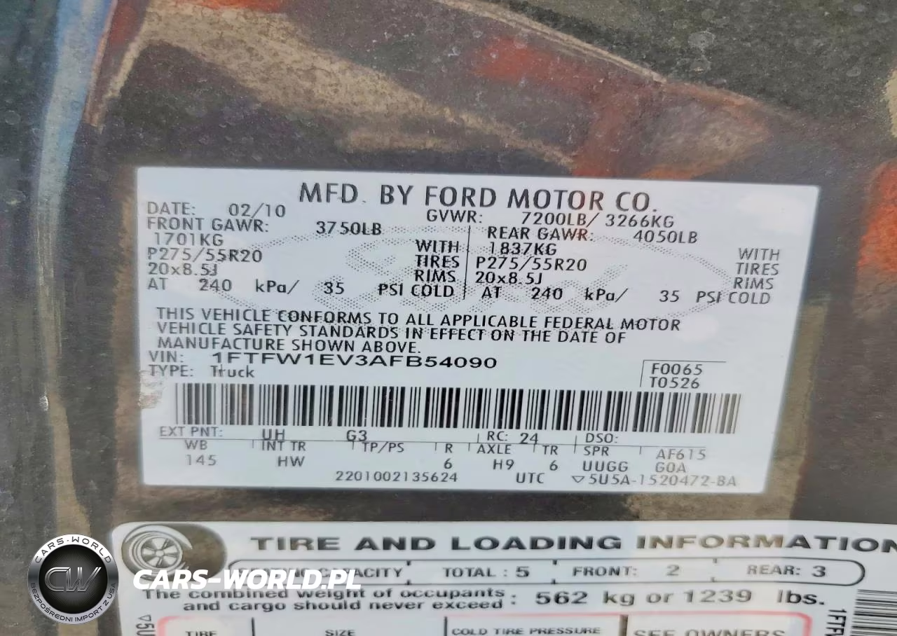 2010 Ford F150 Supercrew VIN:1FTFW1EV3AFB54090 - 13