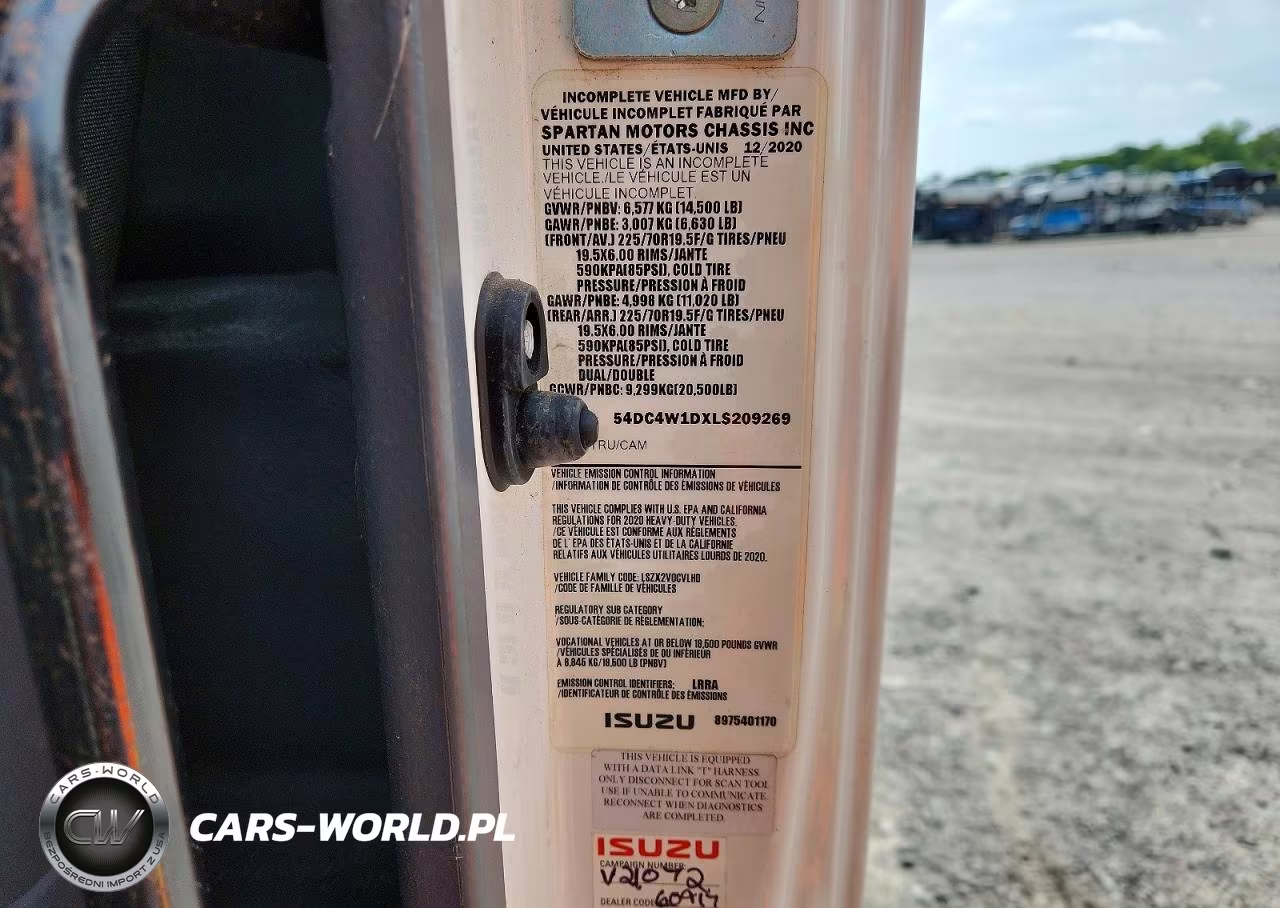2020 Isuzu Npr Hd VIN:54DC4W1DXLS209269 - 13