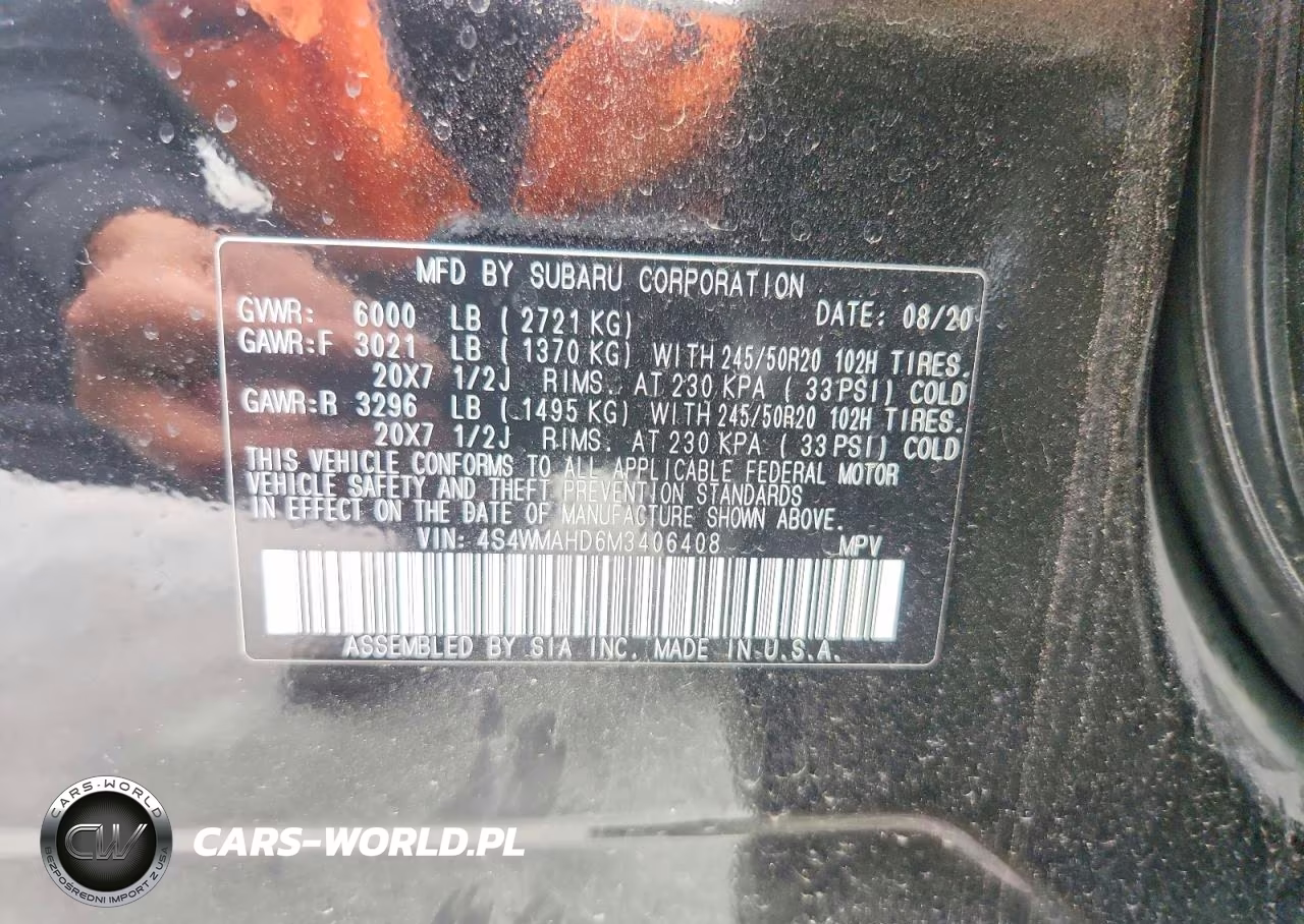 2021 Subaru Ascent Premium VIN:4S4WMAHD6M3406408 - 14
