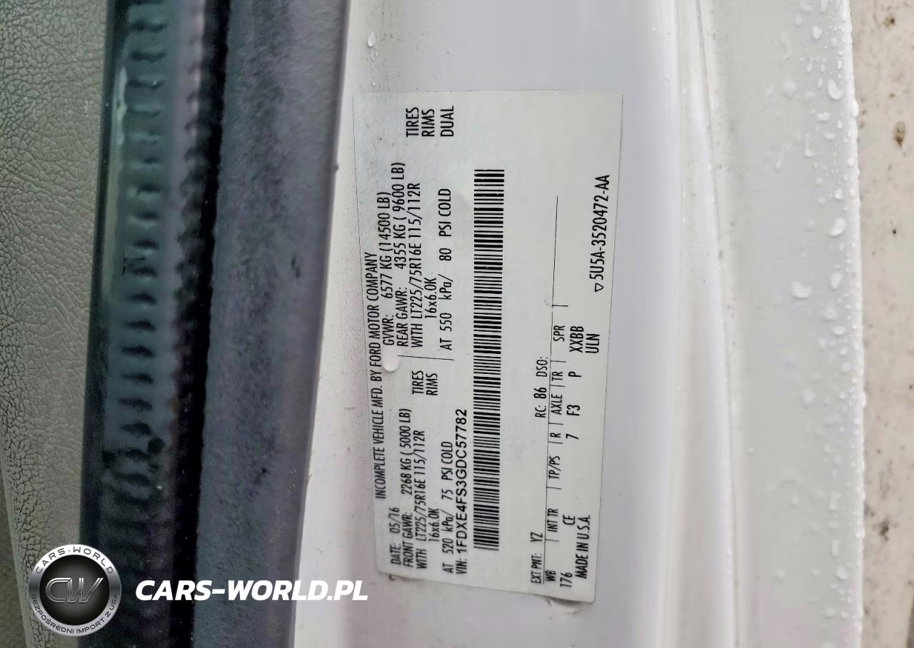 2016 Ford E450 Box Truck VIN:1FDXE4FS3GDC57782 - 12