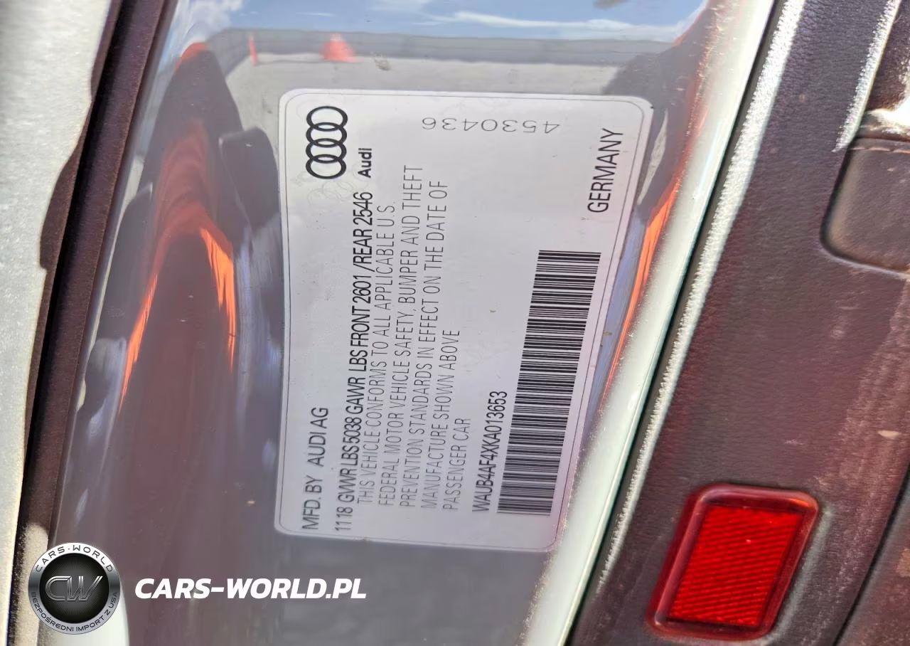 2019 Audi S4 Premium Plus VIN:WAUB4AF4XKA013653 - 12