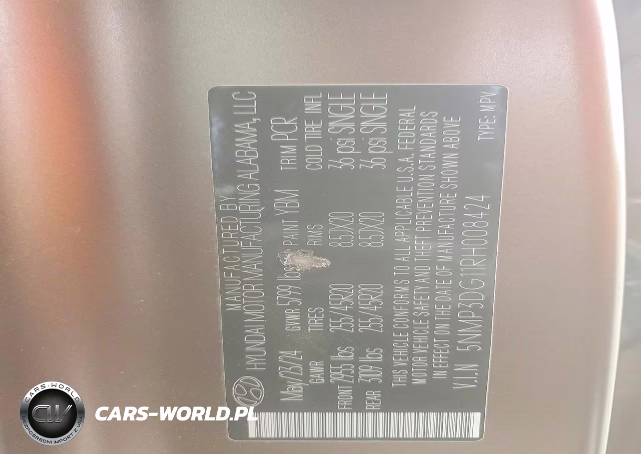 2024 Hyundai Santa Fe Limited VIN:5NMP3DG11RH008424 - 14