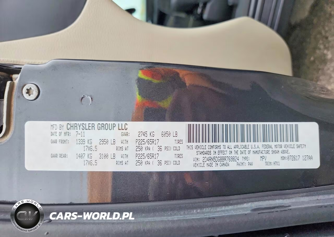 2011 Dodge Grand Caravan Crew VIN:2D4RN5DG8BR769824 - 13
