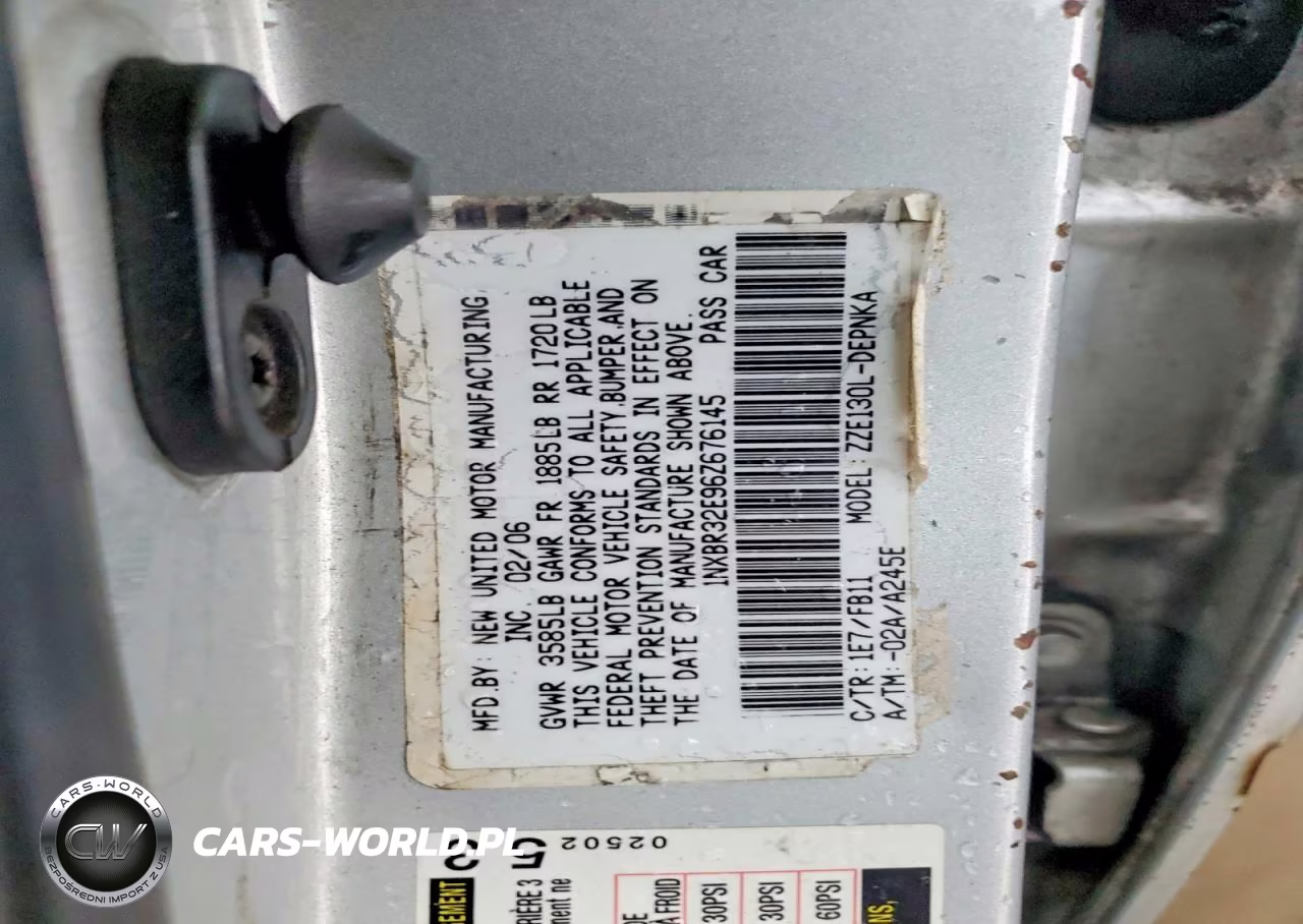 2006 Toyota Corolla Le VIN:1NXBR32E96Z676145 - 12