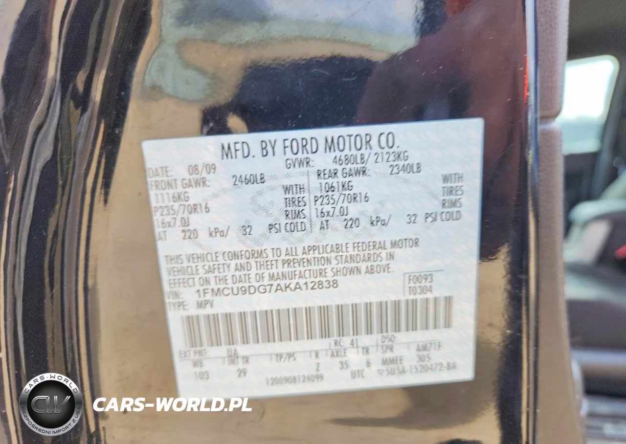 2010 Ford Escape Xlt VIN:1FMCU9DG7AKA12838 - 14