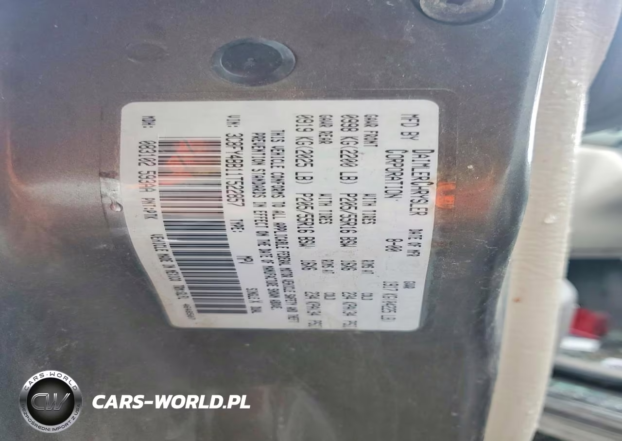 2001 Chrysler Pt Cruiser VIN:3C8FY4BB11T522857 - 12