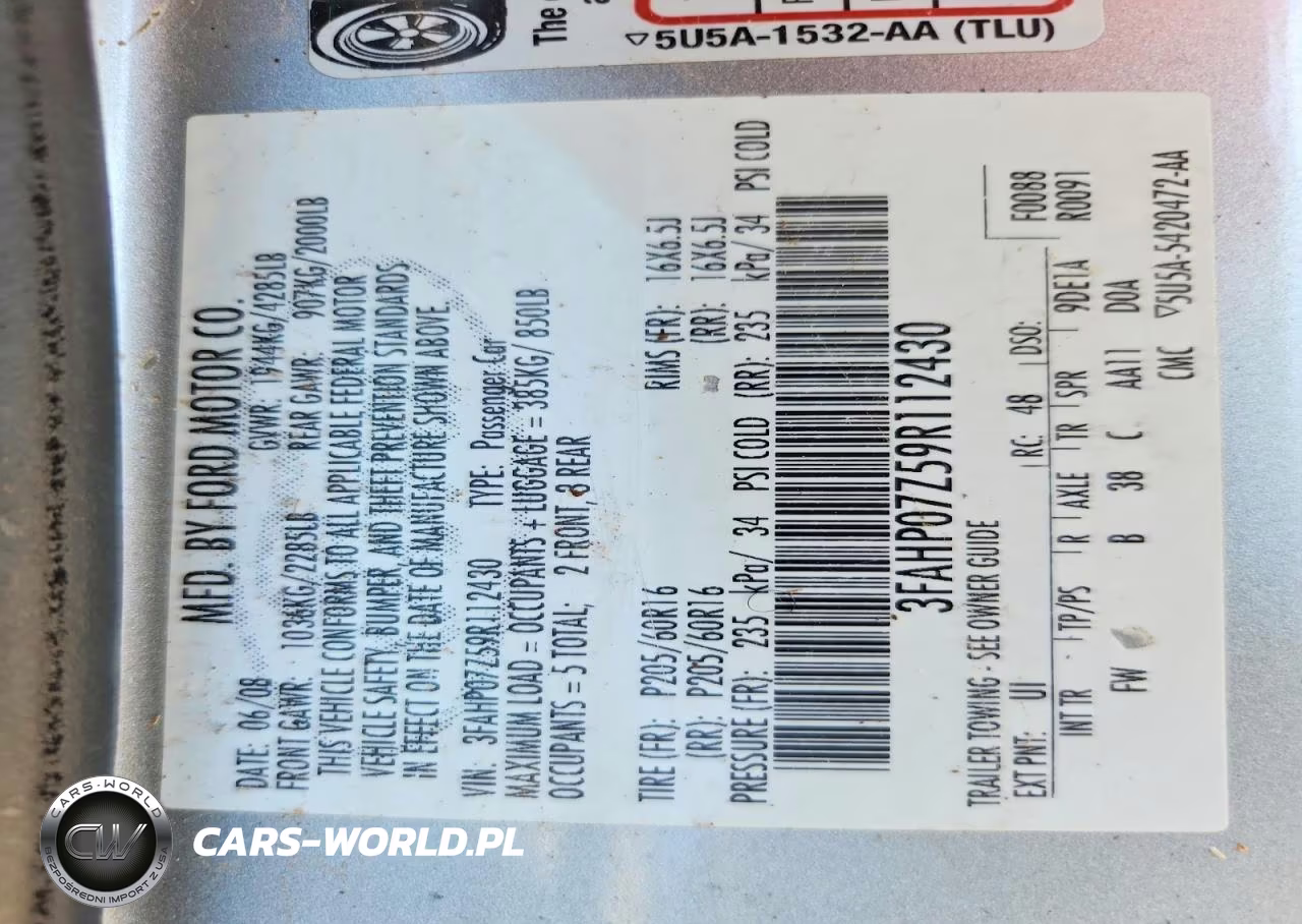 2009 Ford Fusion Se VIN:3FAHP07Z59R112430 - 12