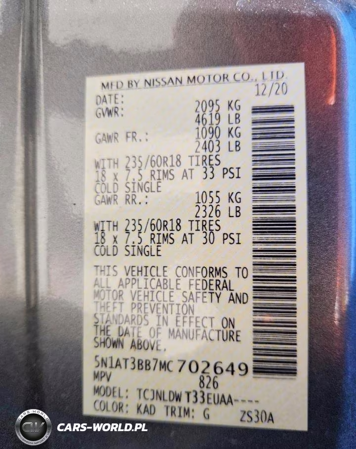 2021 Nissan Rogue Sv VIN:5N1AT3BB7MC702649 - 14
