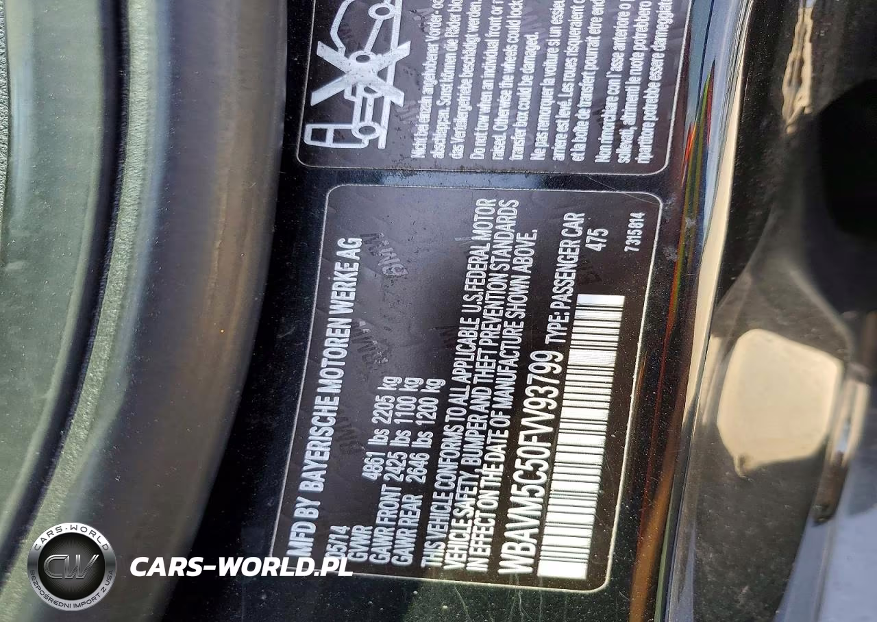2015 BMW X1 xDrive35I VIN:WBAVM5C50FVV93799 - 14