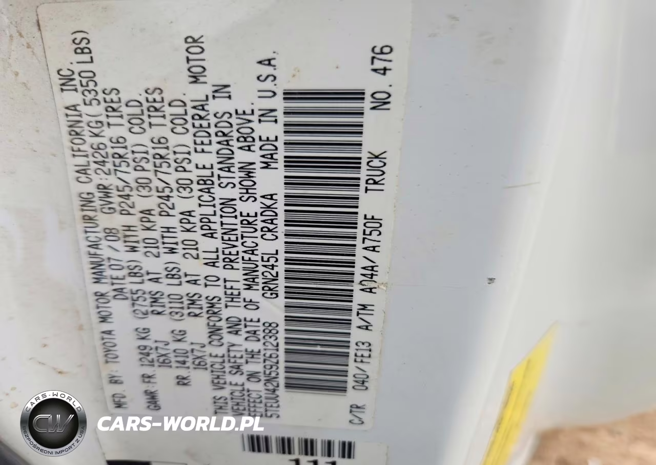 2009 Toyota Tacoma Access Cab VIN:5TEUU42N59Z612388 - 12
