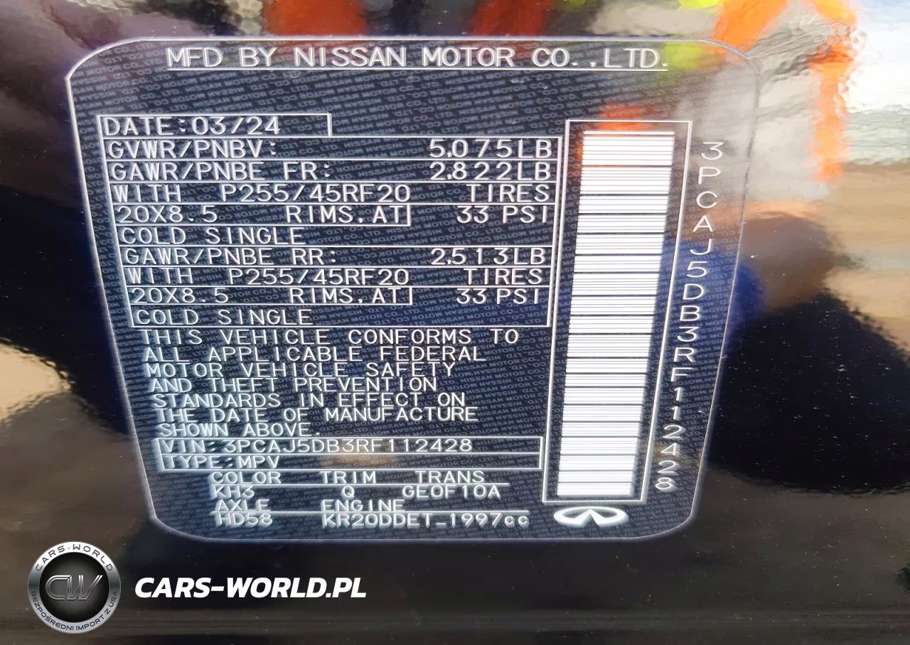 2024 Infiniti Qx50 Autograph VIN:3PCAJ5DB3RF112428 - 13