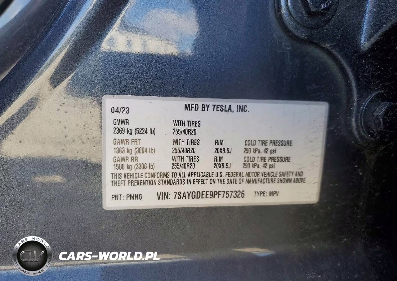 2023 Tesla Model Y VIN:7SAYGDEE9PF757326 - 13