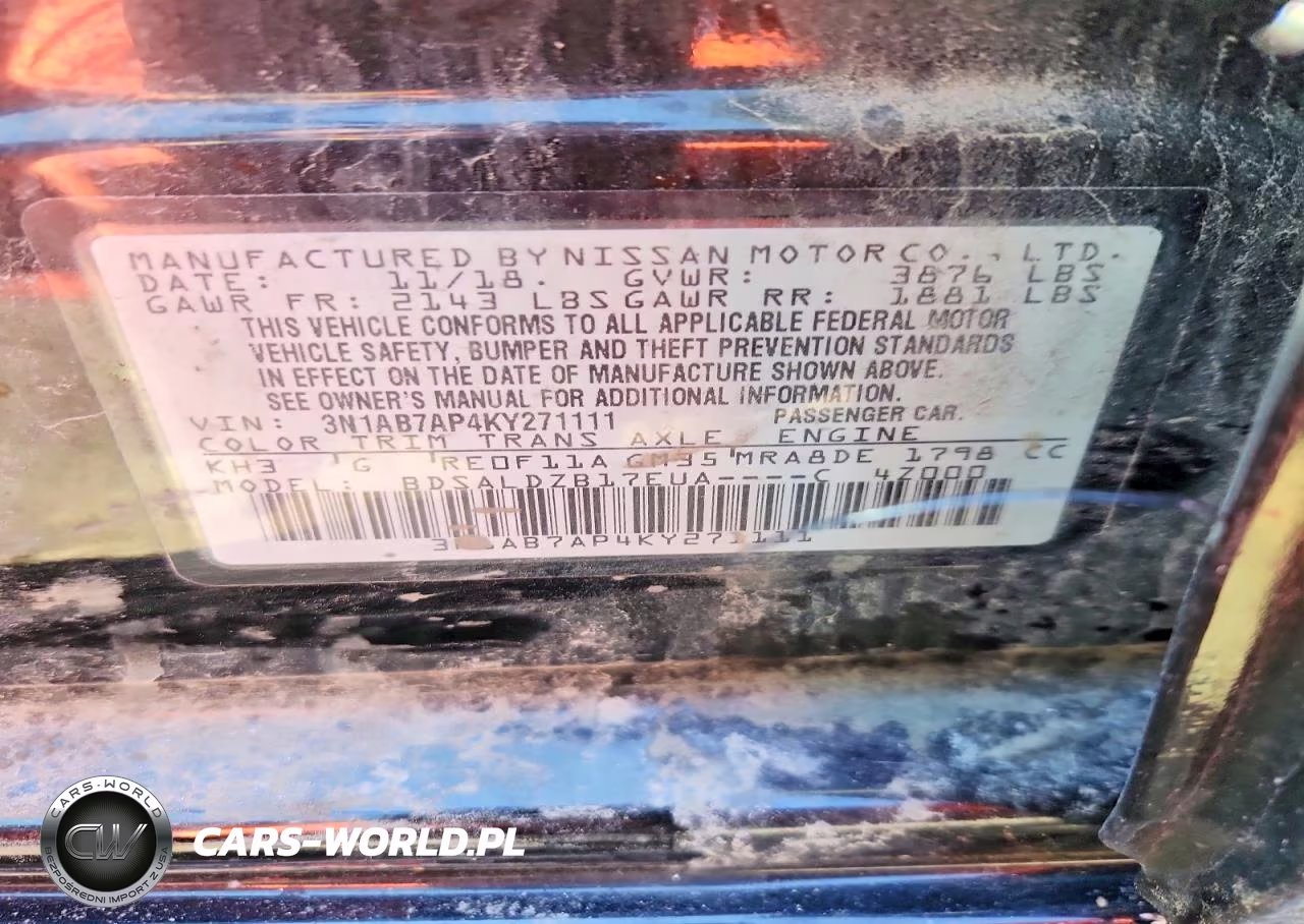 2019 Nissan Sentra Sv VIN:3N1AB7AP4KY271111 - 12