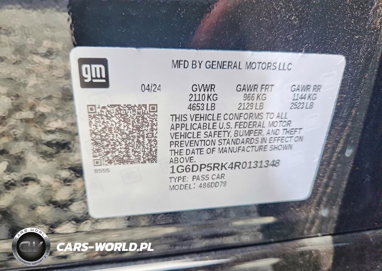 2024 Cadillac Ct5 Sport VIN:1G6DP5RK4R0131348 - 12