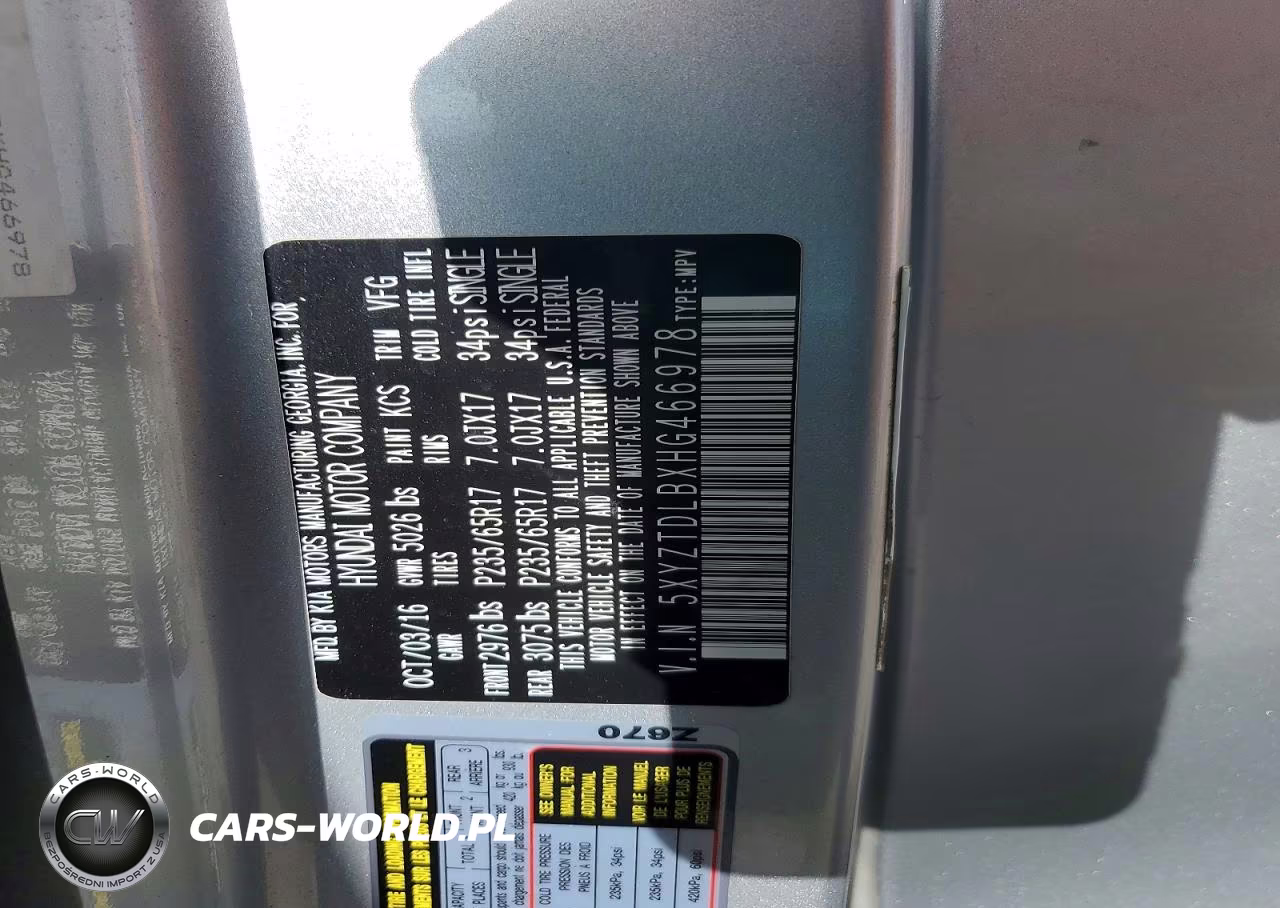 2017 Hyundai Santa Fe Sport 2.4L VIN:5XYZTDLBXHG466978 - 13