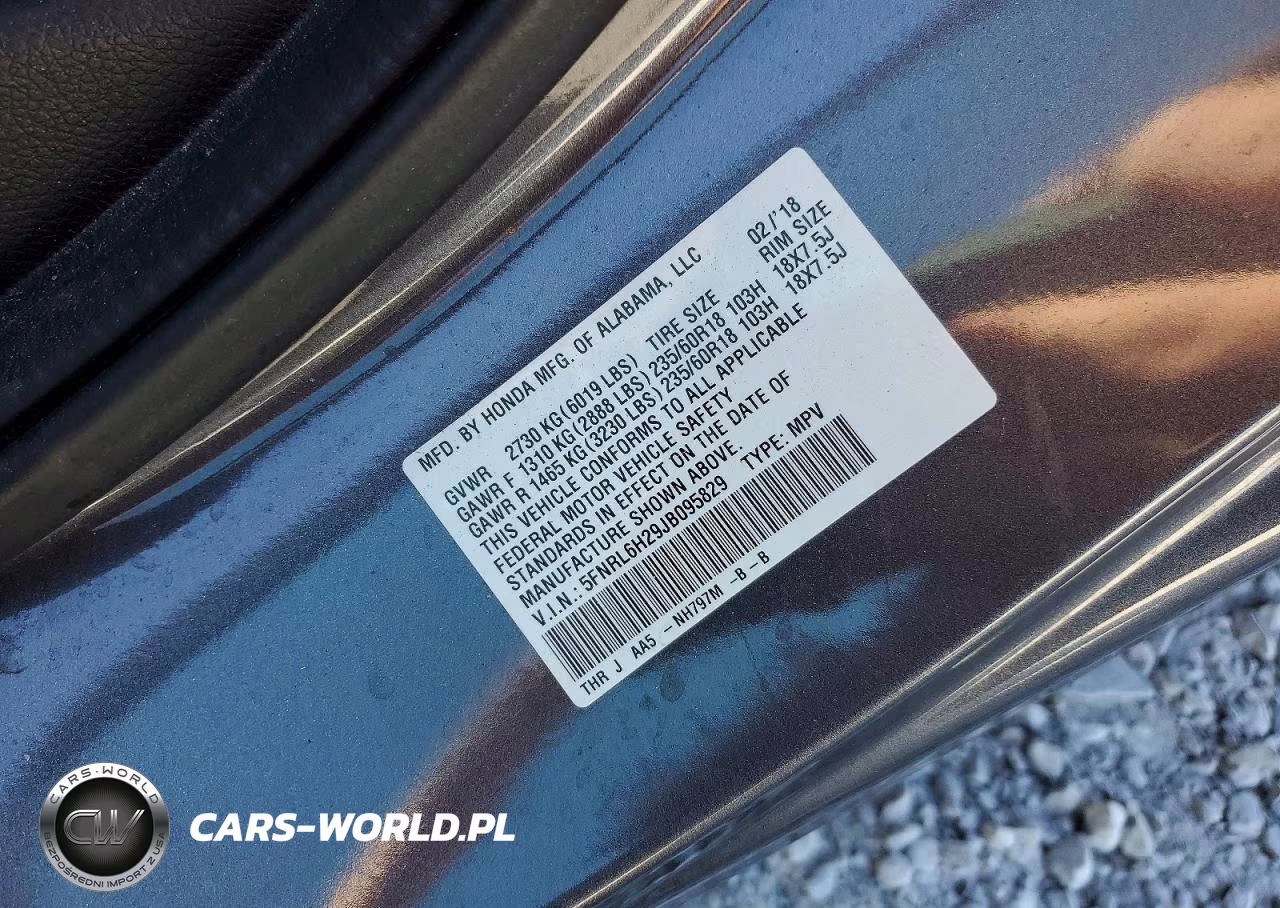2018 Honda Odyssey Lx VIN:5FNRL6H29JB095829 - 12
