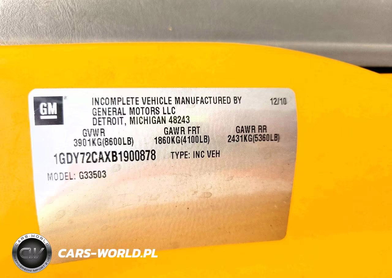 2011 GMC Savana Box Truck VIN:1GDY72CAXB1900878 - 13