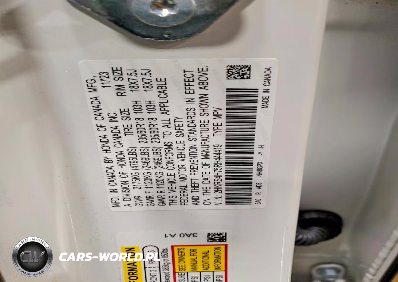 2024 Honda Cr-V Exl VIN:2HKRS4H75RH444419 - 14