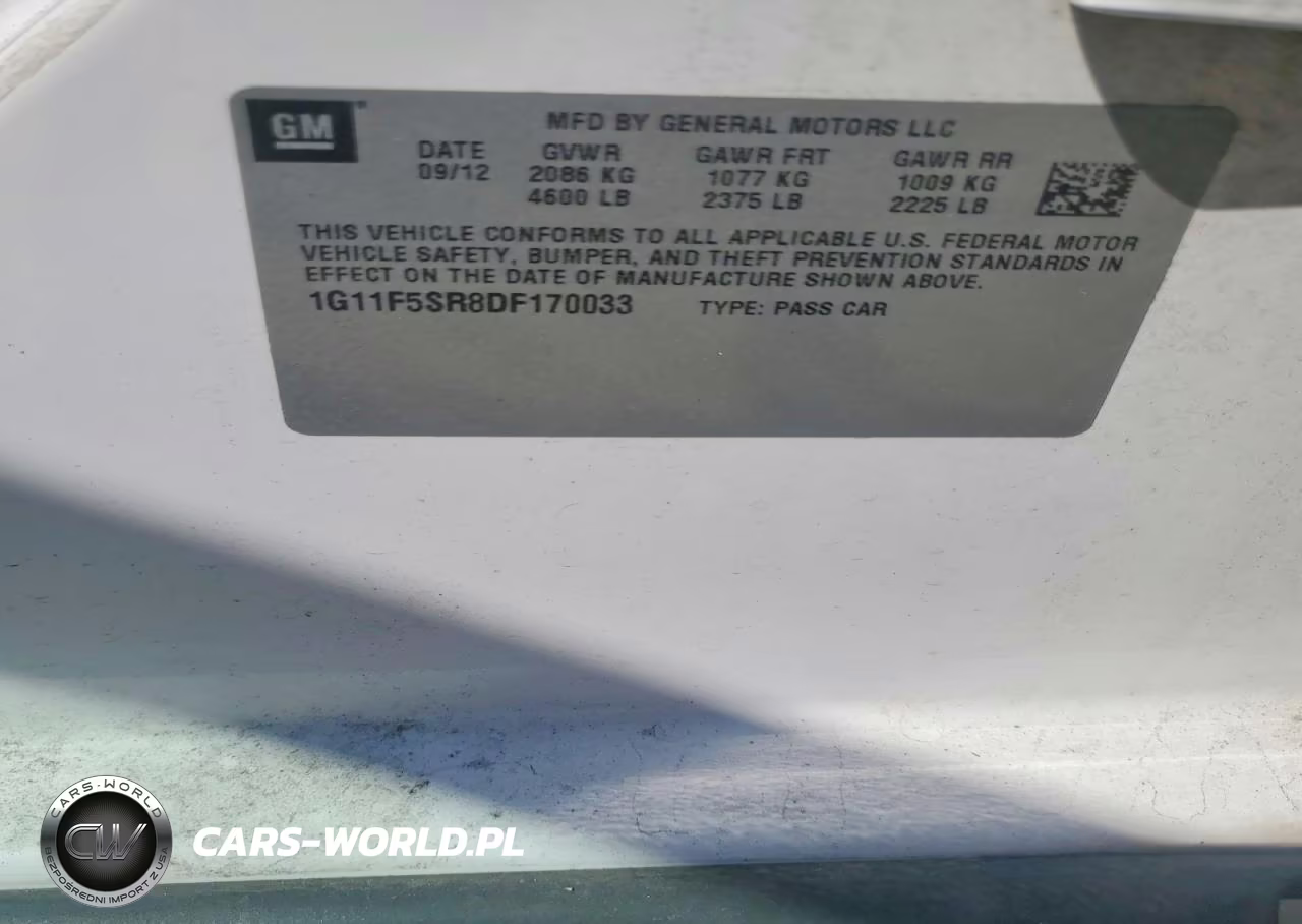 2013 Chevrolet Malibu 2Lt VIN:1G11F5SR8DF170033 - 12