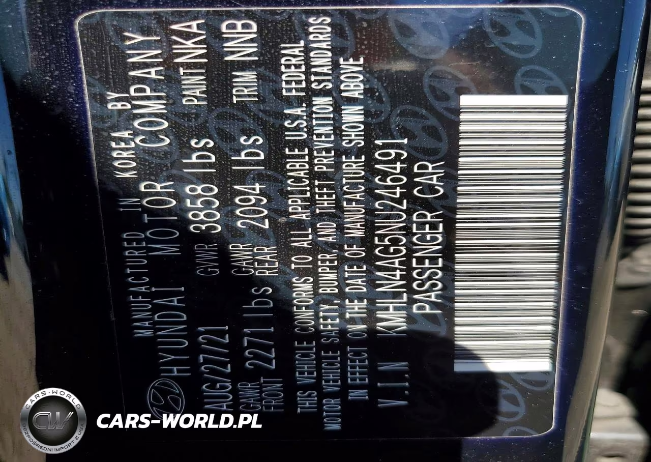 2022 Hyundai Elantra Sel VIN:KMHLN4AG5NU246491 - 12