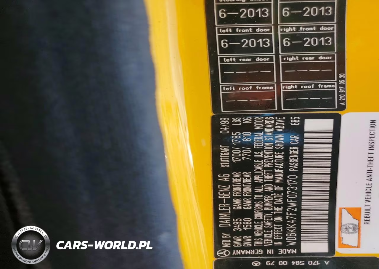 1998 Mercedes-Benz Slk 230 Kompressor VIN:WDBKK47F2WF073170 - 12