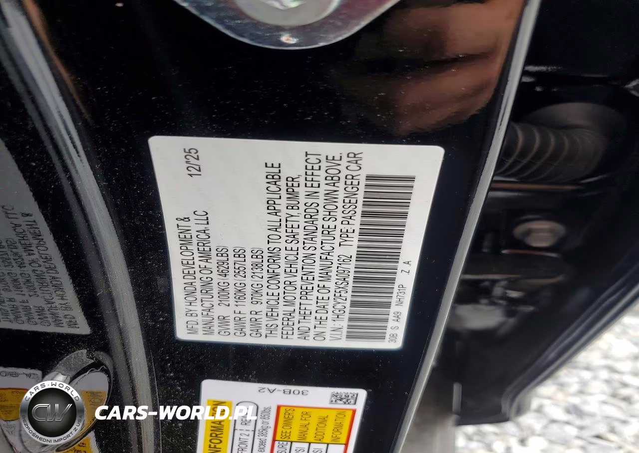 2025 Honda Accord Hybrid Sport VIN:1HGCY2F5XSA097162 - 13