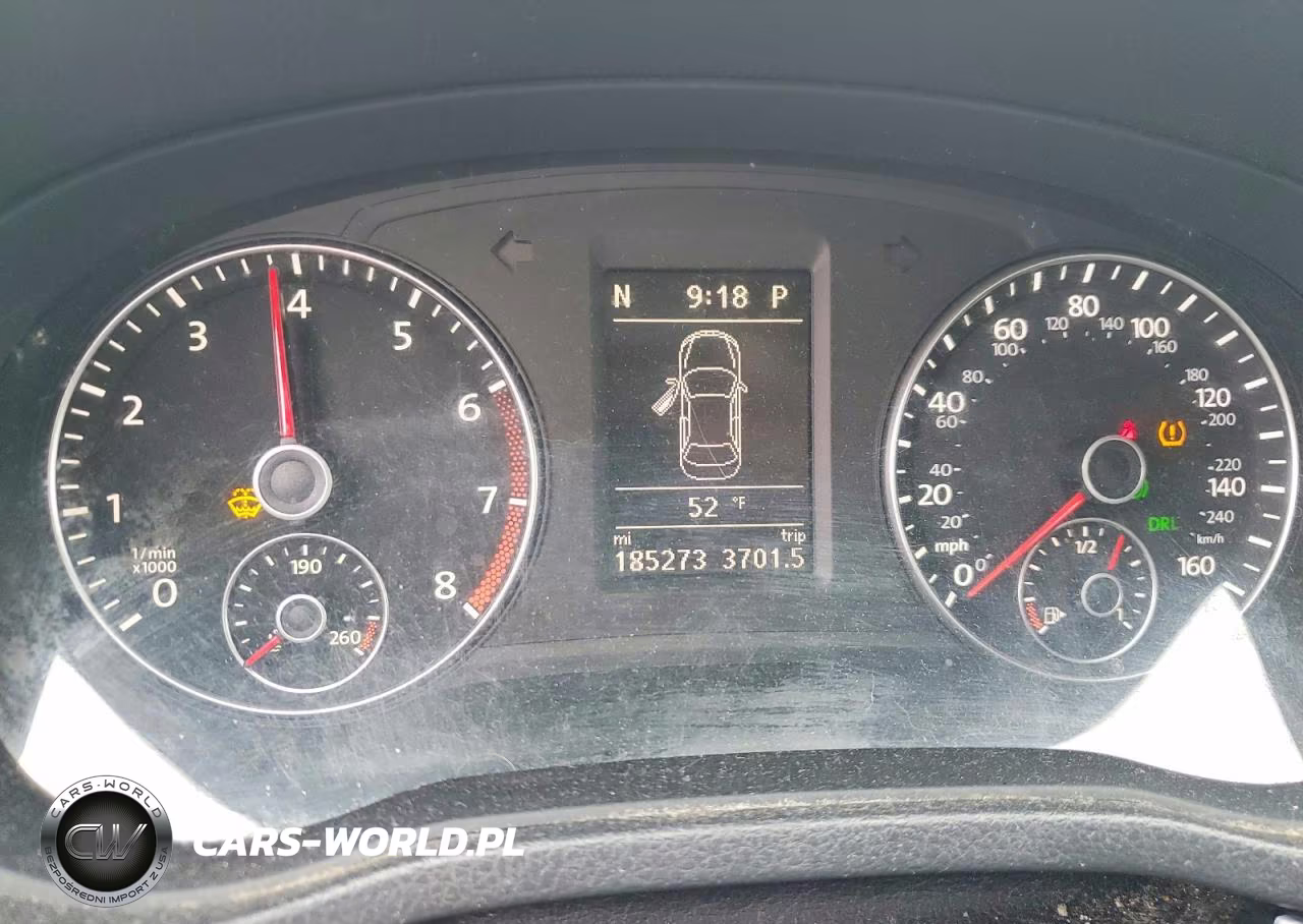2014 Volkswagen Passat Se VIN:1VWBP7A37EC002563 - 9