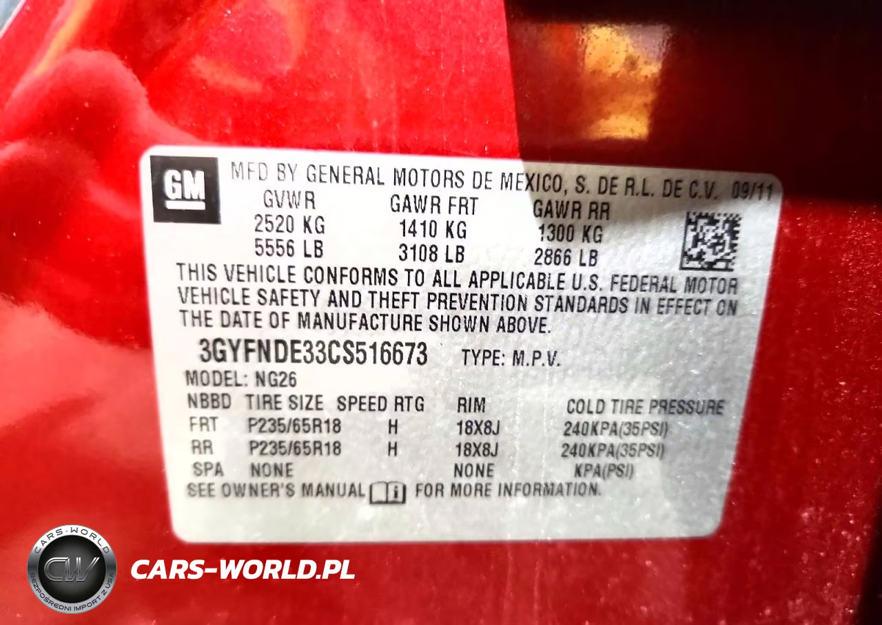2012 Cadillac Srx Luxury Collection VIN:3GYFNDE33CS516673 - 14