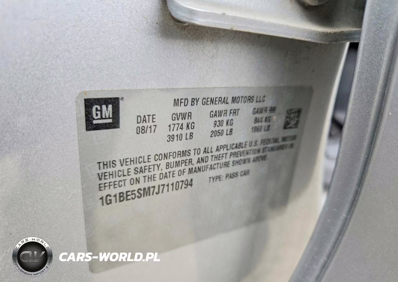 2018 Chevrolet Cruze Lt VIN:1G1BE5SM7J7110794 - 12
