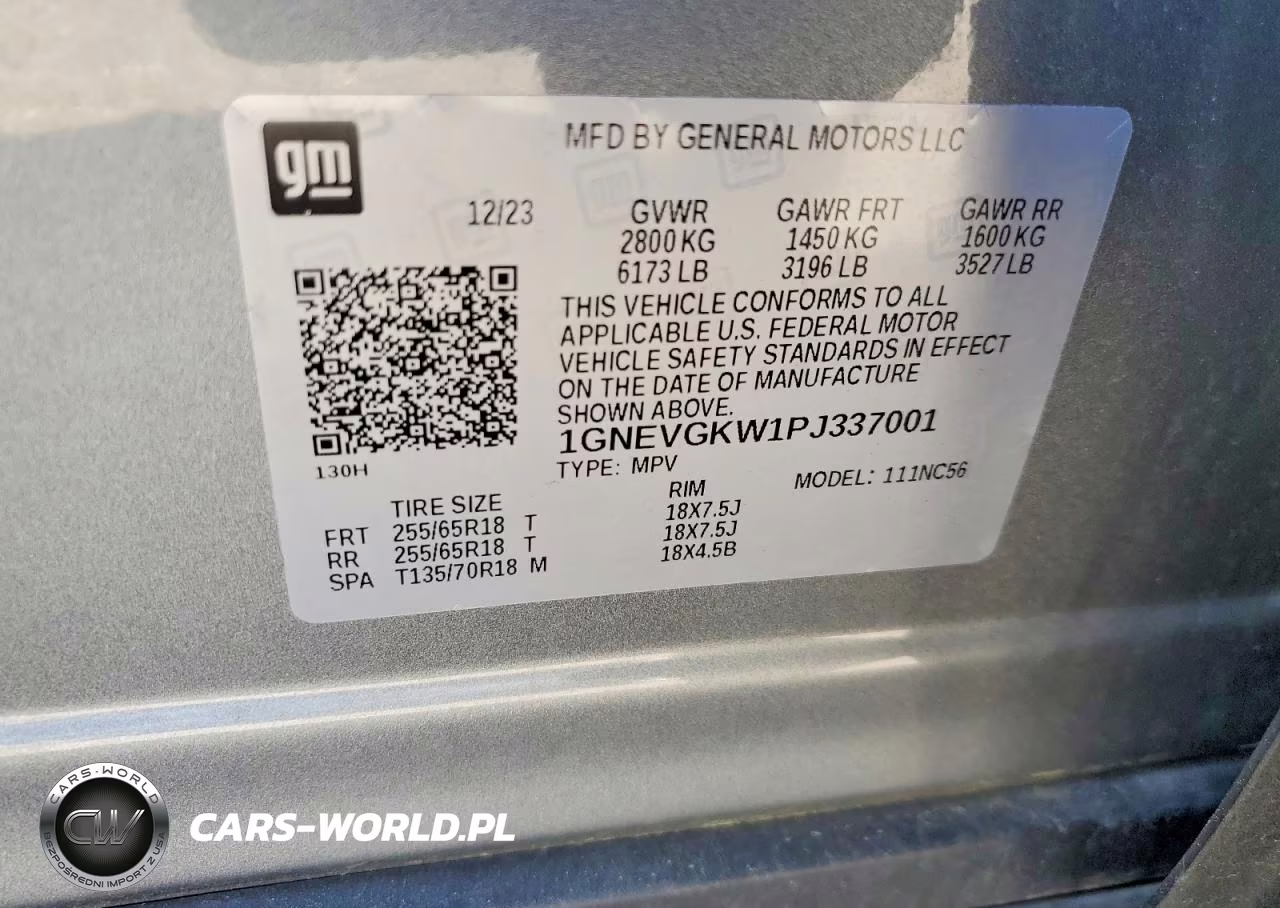 2023 Chevrolet Traverse Lt VIN:1GNEVGKW1PJ337001 - 13