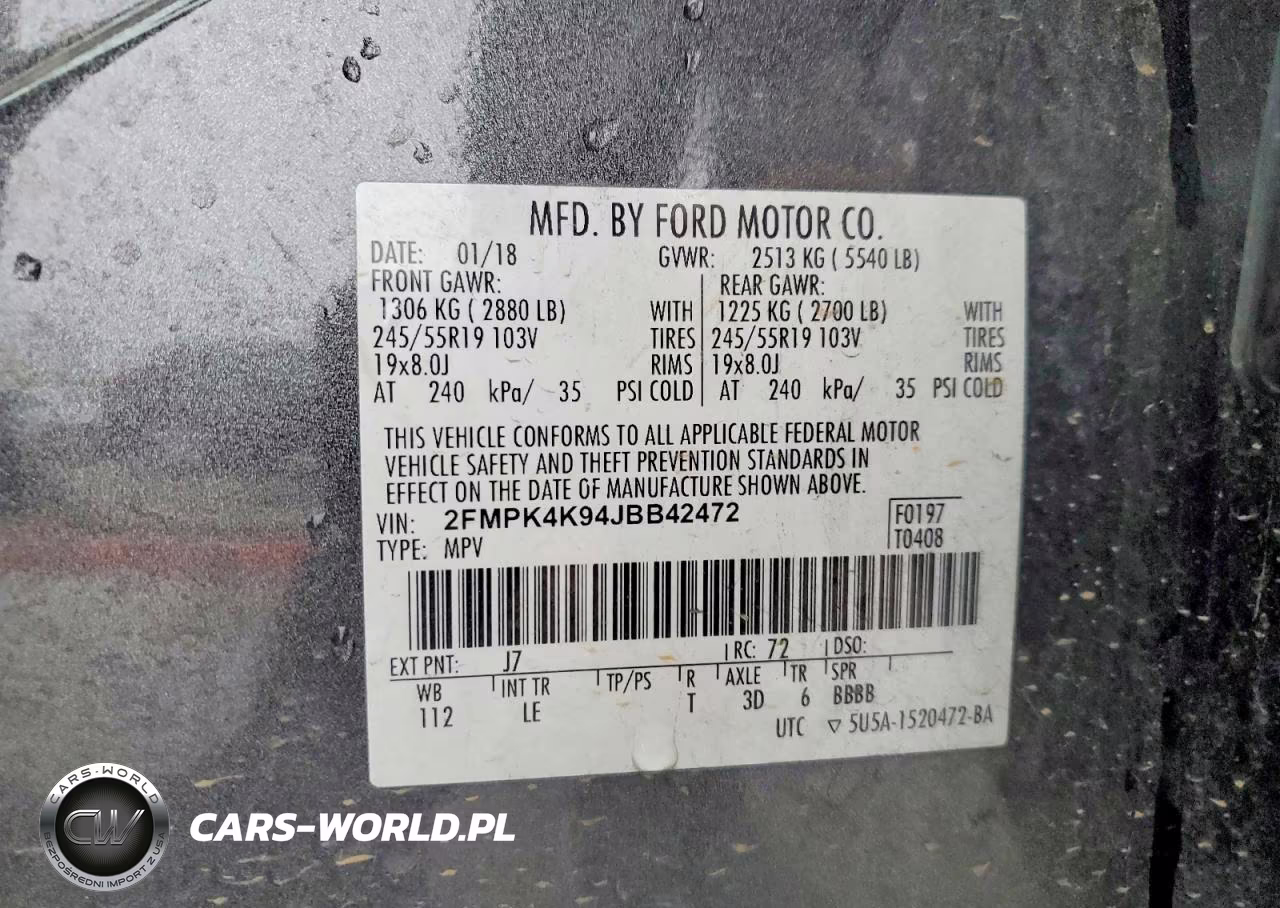 2018 Ford Edge Titanium VIN:2FMPK4K94JBB42472 - 14
