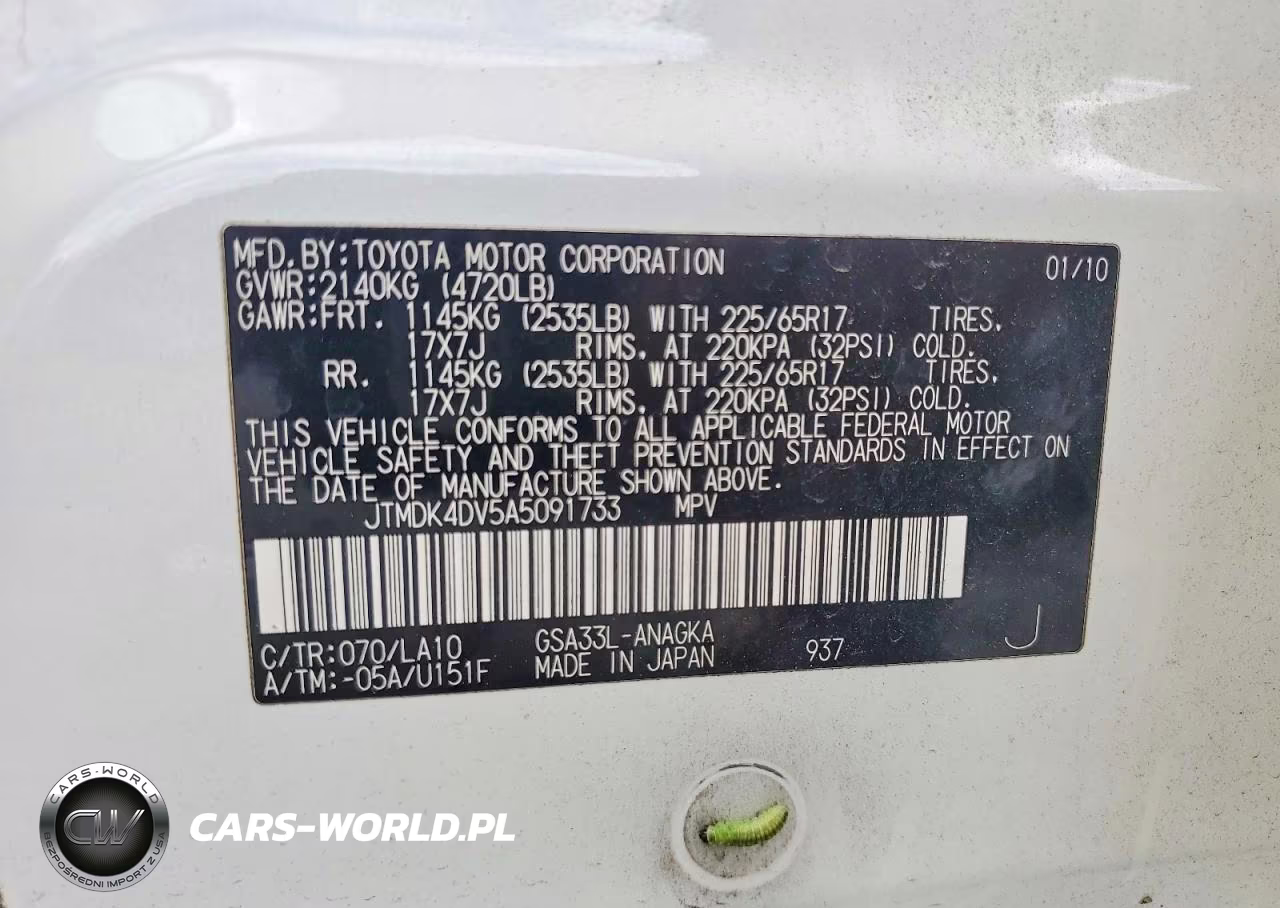 2010 Toyota Rav4 Limited VIN:JTMDK4DV5A5091733 - 13