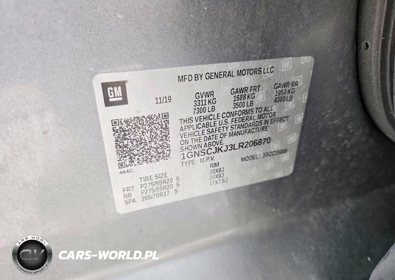 2020 Chevrolet Suburban C1500 Premier VIN:1GNSCJKJ3LR206870 - 13
