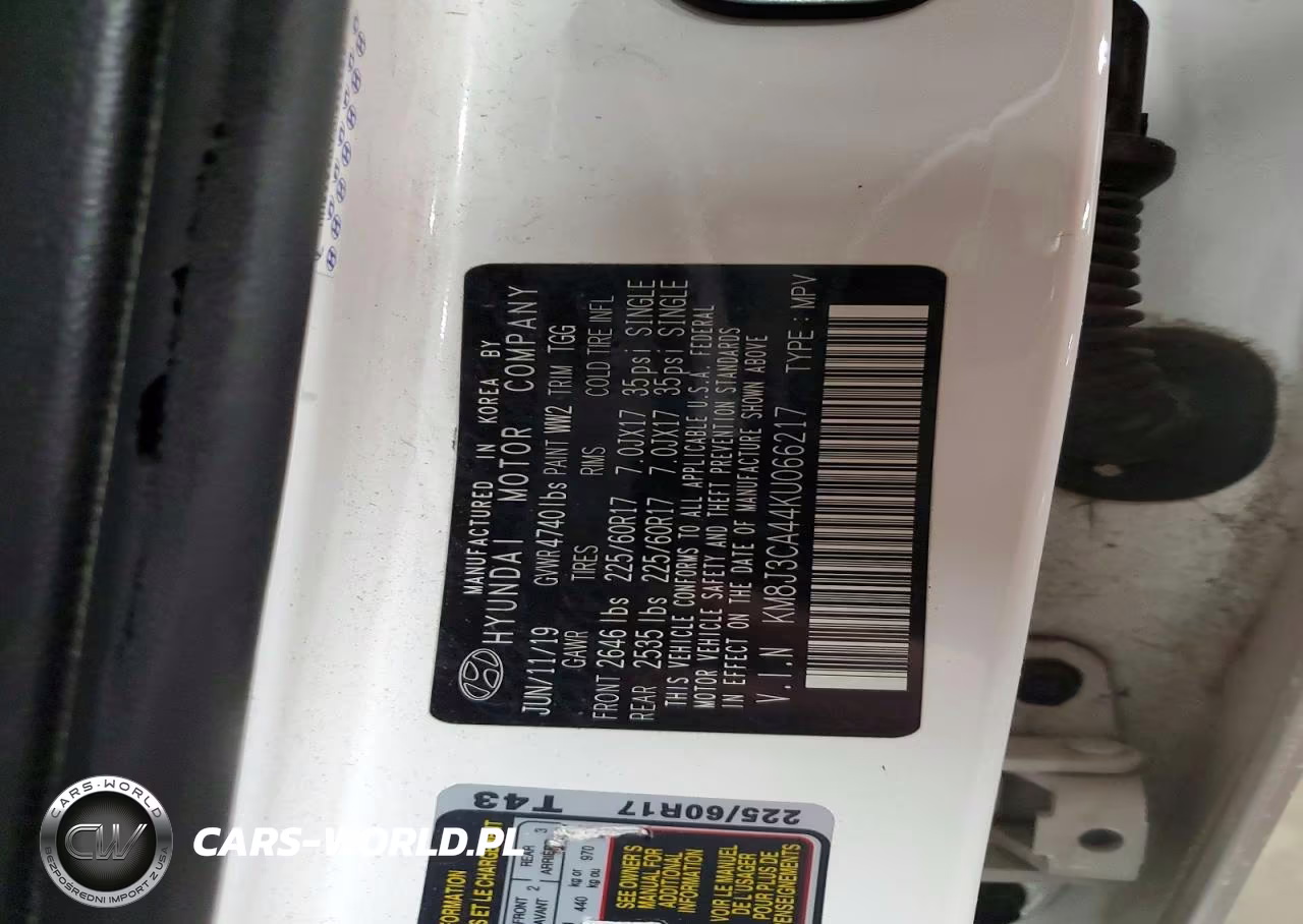 2019 Hyundai Tucson Value VIN:KM8J3CA44KU066217 - 13