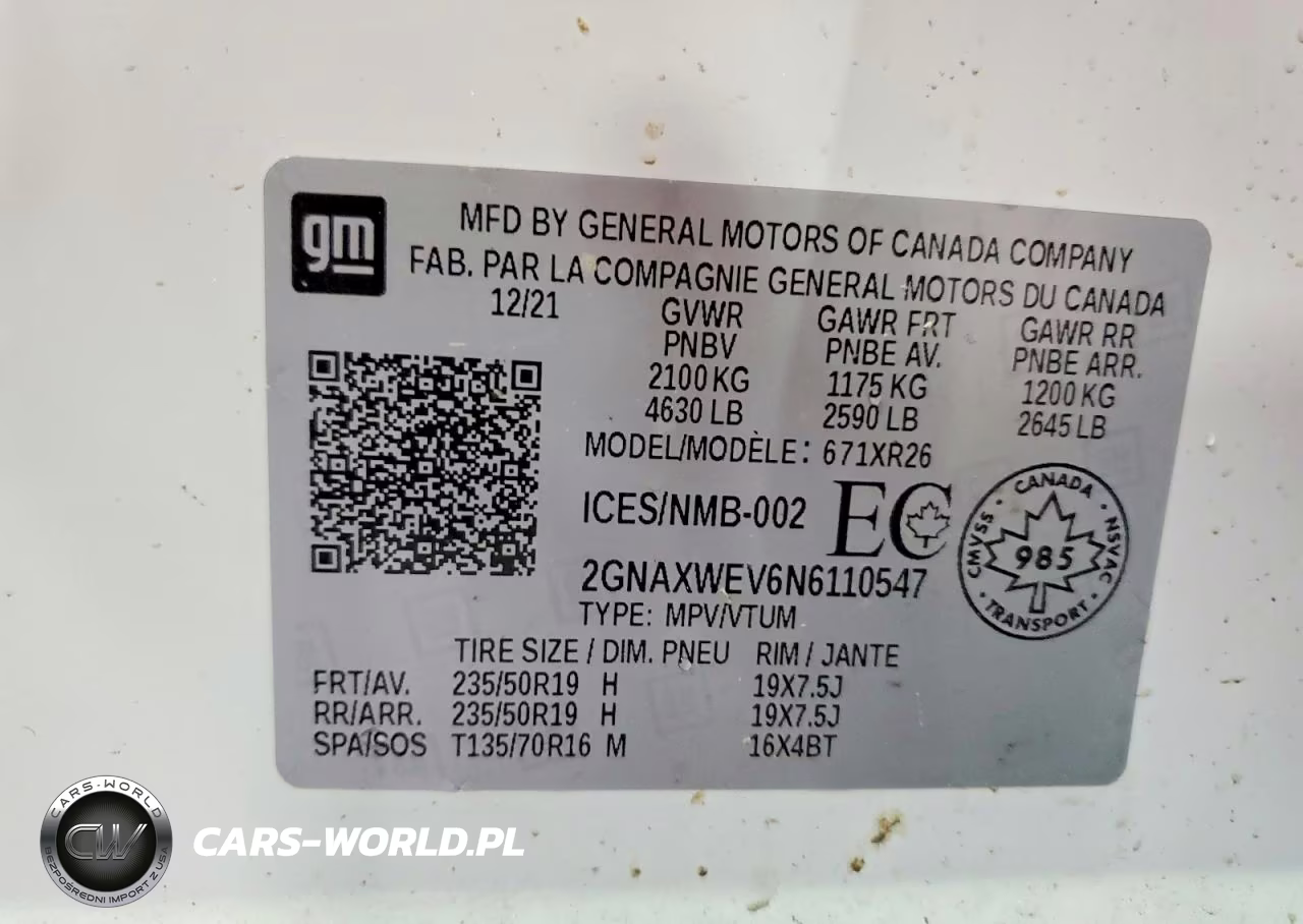 2022 Chevrolet Equinox Rs VIN:2GNAXWEV6N6110547 - 14