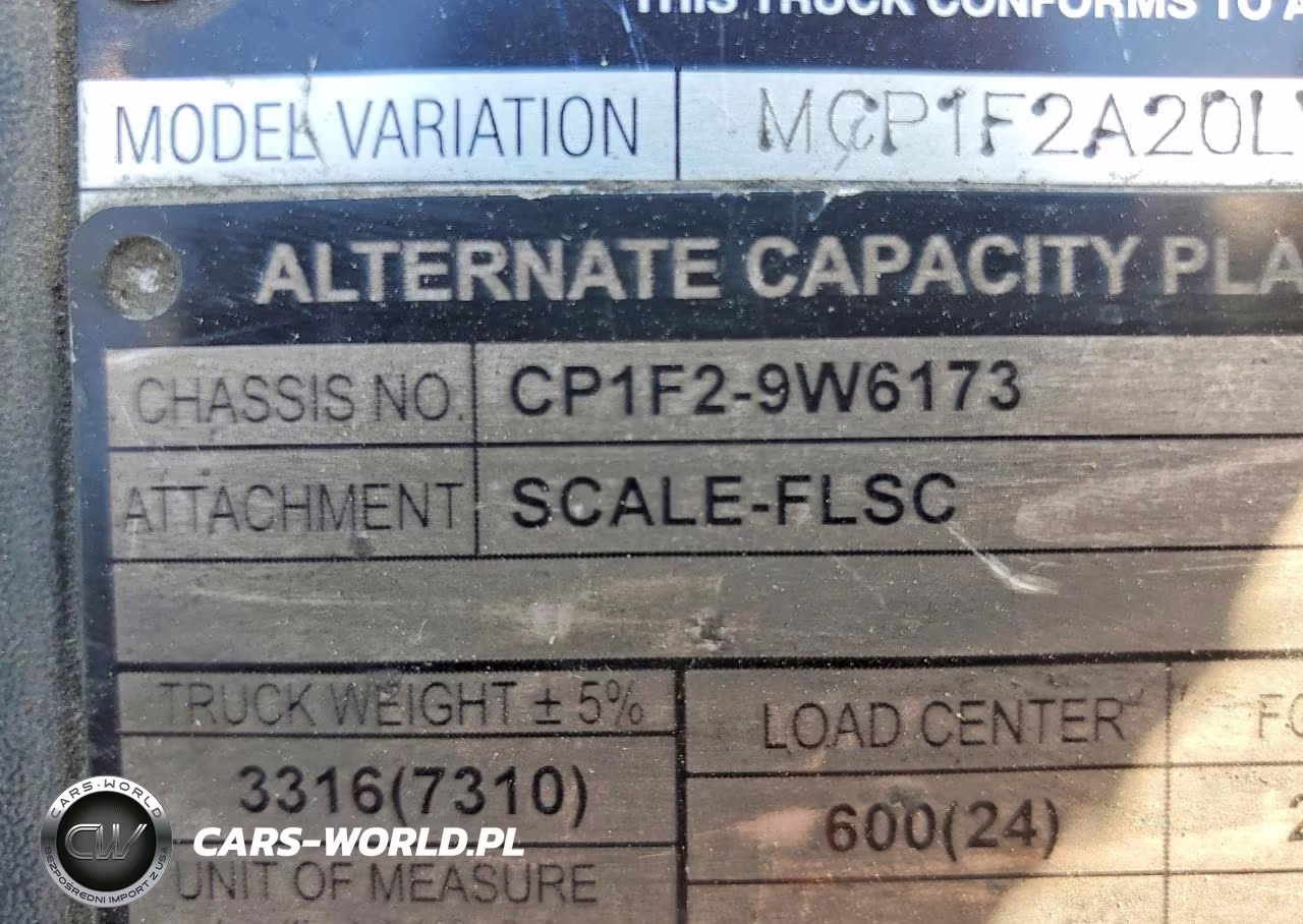 2014 Unicarriers Forklift VIN:CP1F29W6173 - 10