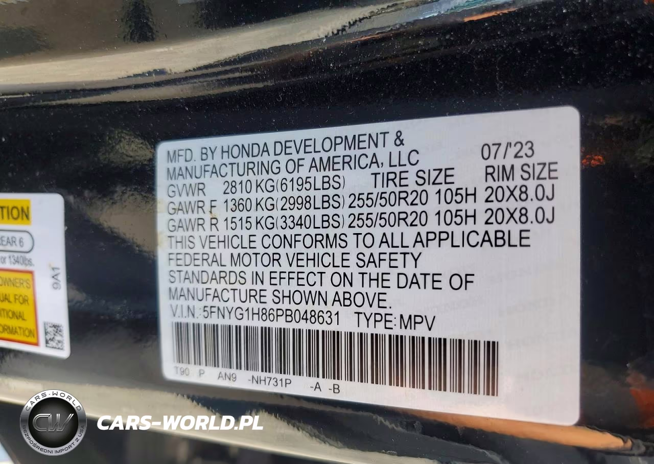 2023 Honda Pilot Elite VIN:5FNYG1H86PB048631 - 13