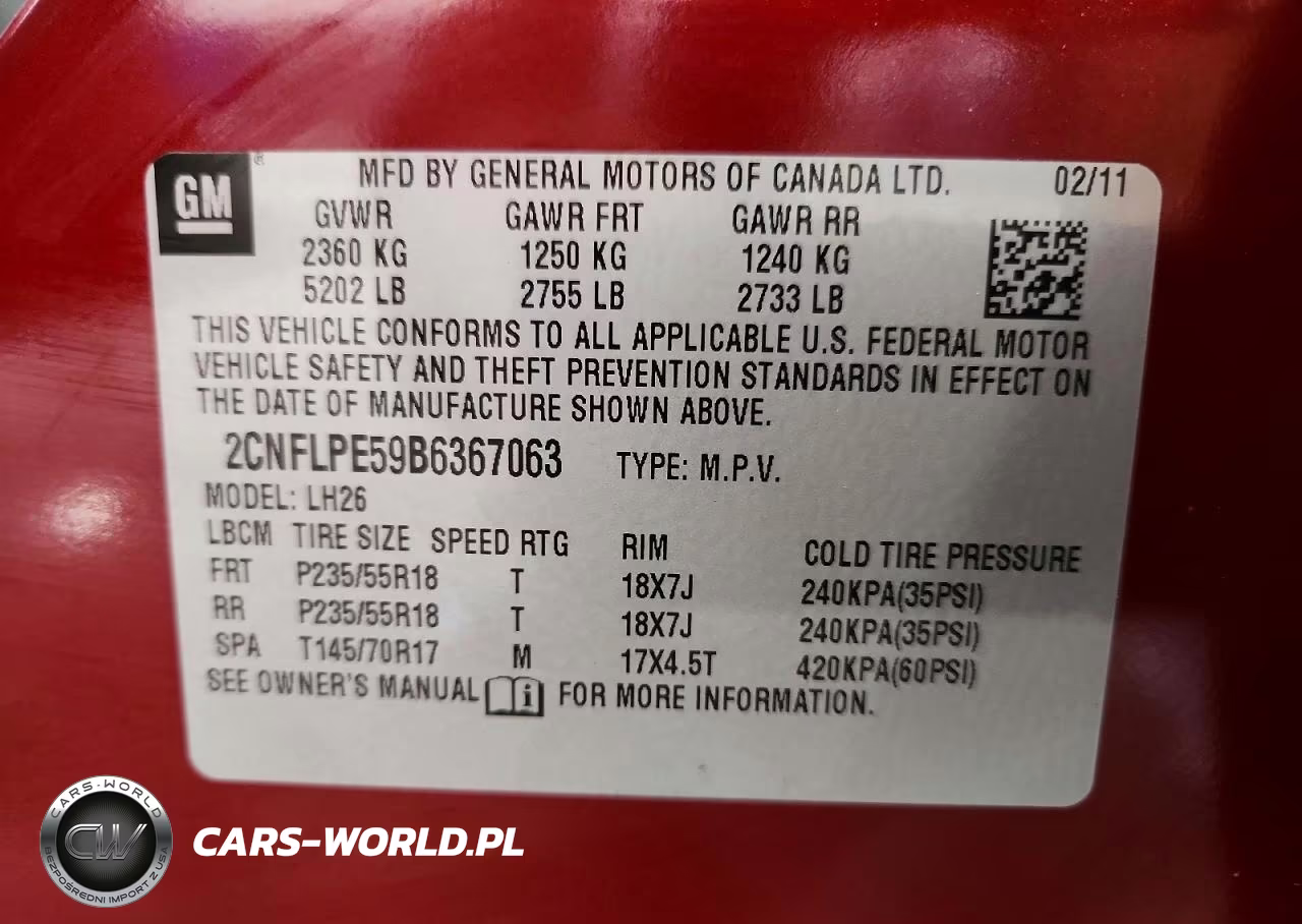 2011 Chevrolet Equinox Lt VIN:2CNFLPE59B6367063 - 12