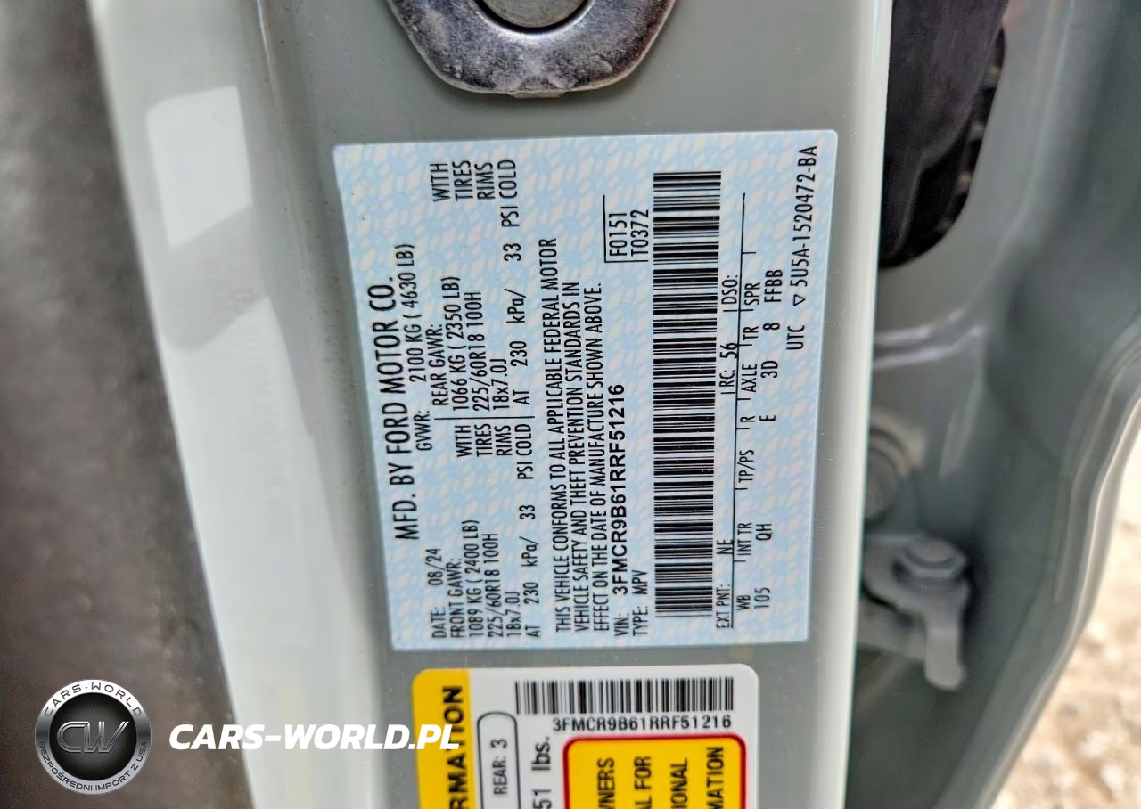 2024 Ford Bronco Sport Big Bend VIN:3FMCR9B61RRF51216 - 14