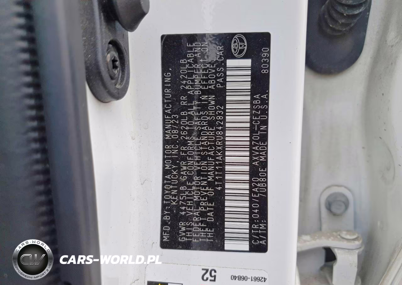 2024 Toyota Camry Se VIN:4T1T11AKXRU842832 - 13