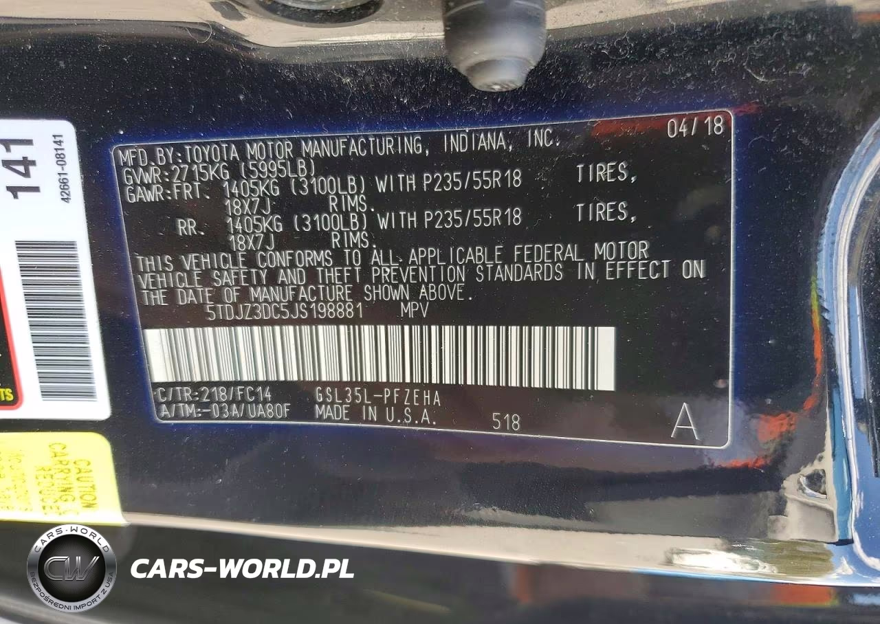 2018 Toyota Sienna 4X4 Le VIN:5TDJZ3DC5JS198881 - 13