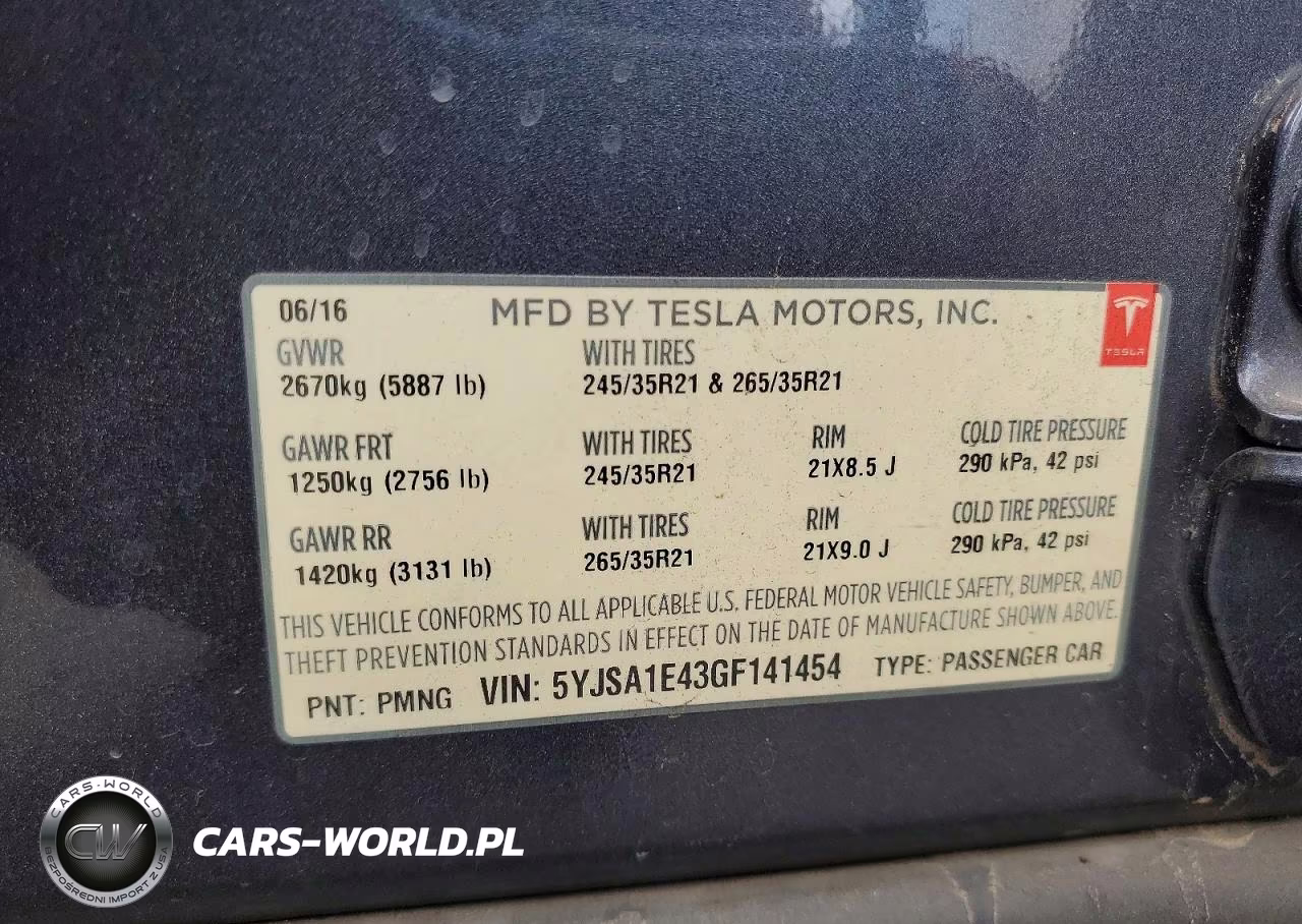 2016 Tesla Model S VIN:5YJSA1E43GF141454 - 12