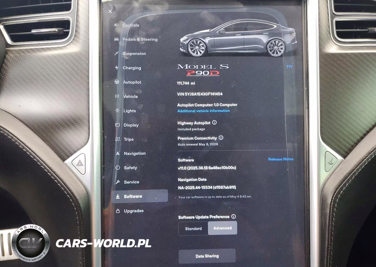 2016 Tesla Model S VIN:5YJSA1E43GF141454 - 9