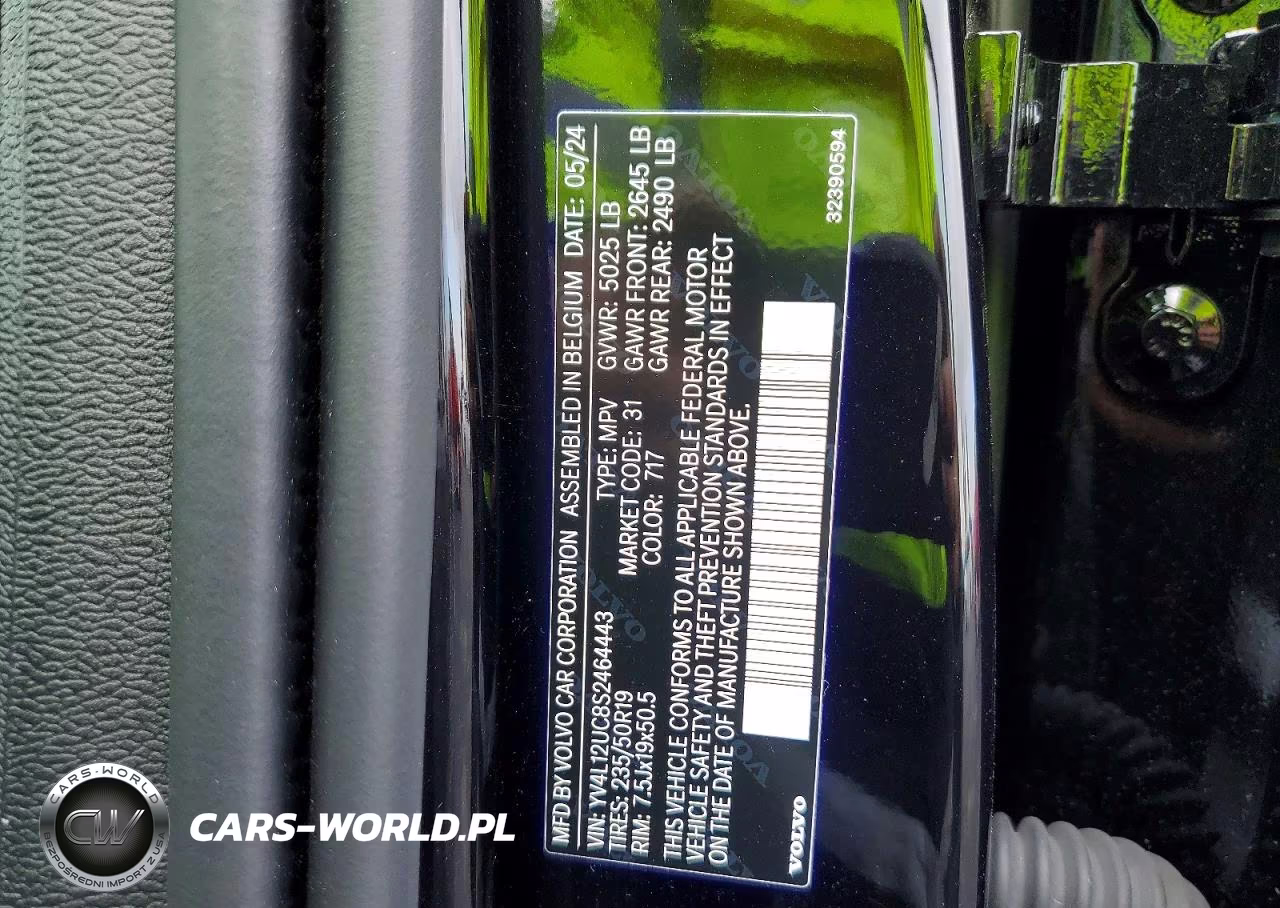 2025 Volvo Xc40 Plus VIN:YV4L12UC8S2464443 - 14