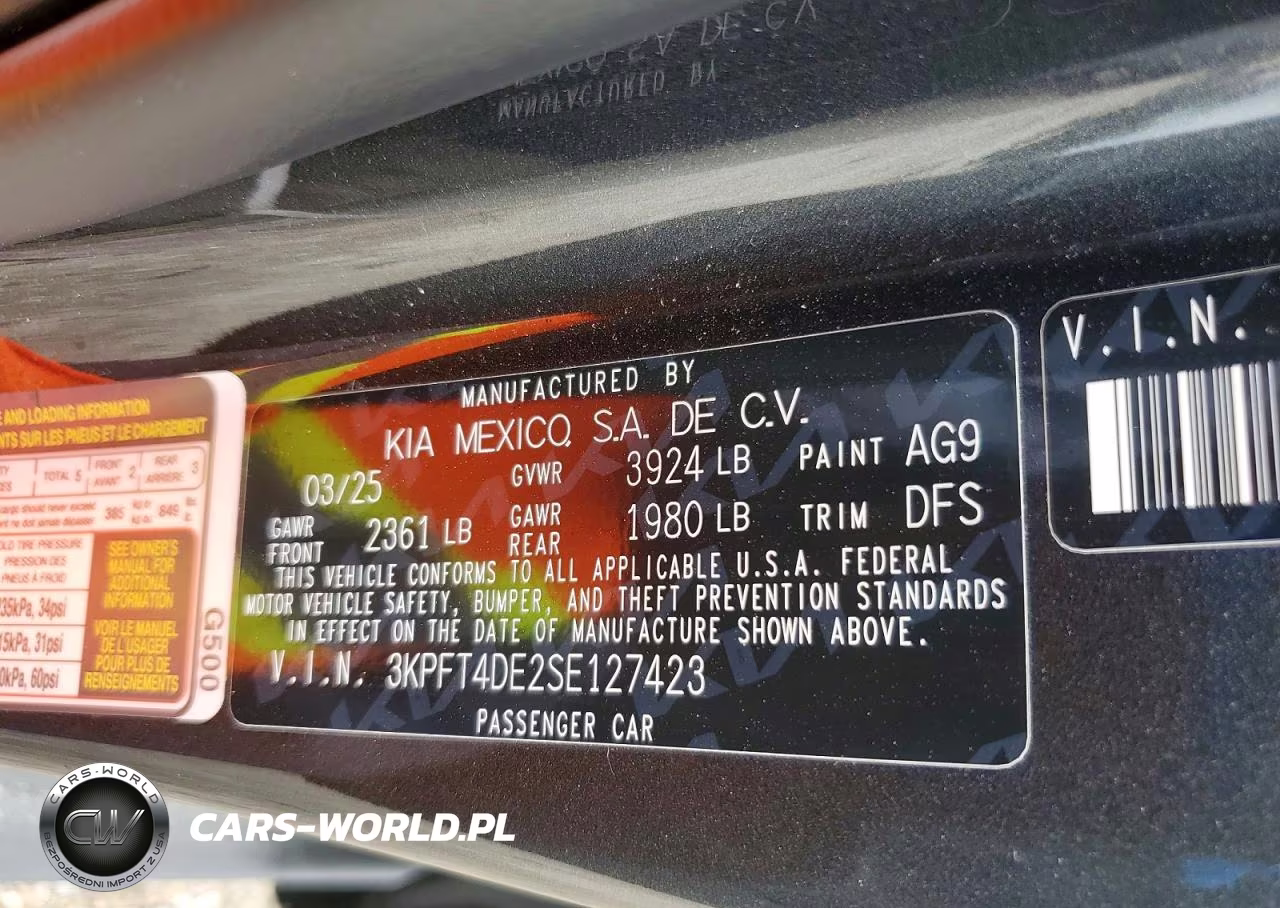 2025 Kia K4 Ex VIN:3KPFT4DE2SE127423 - 12