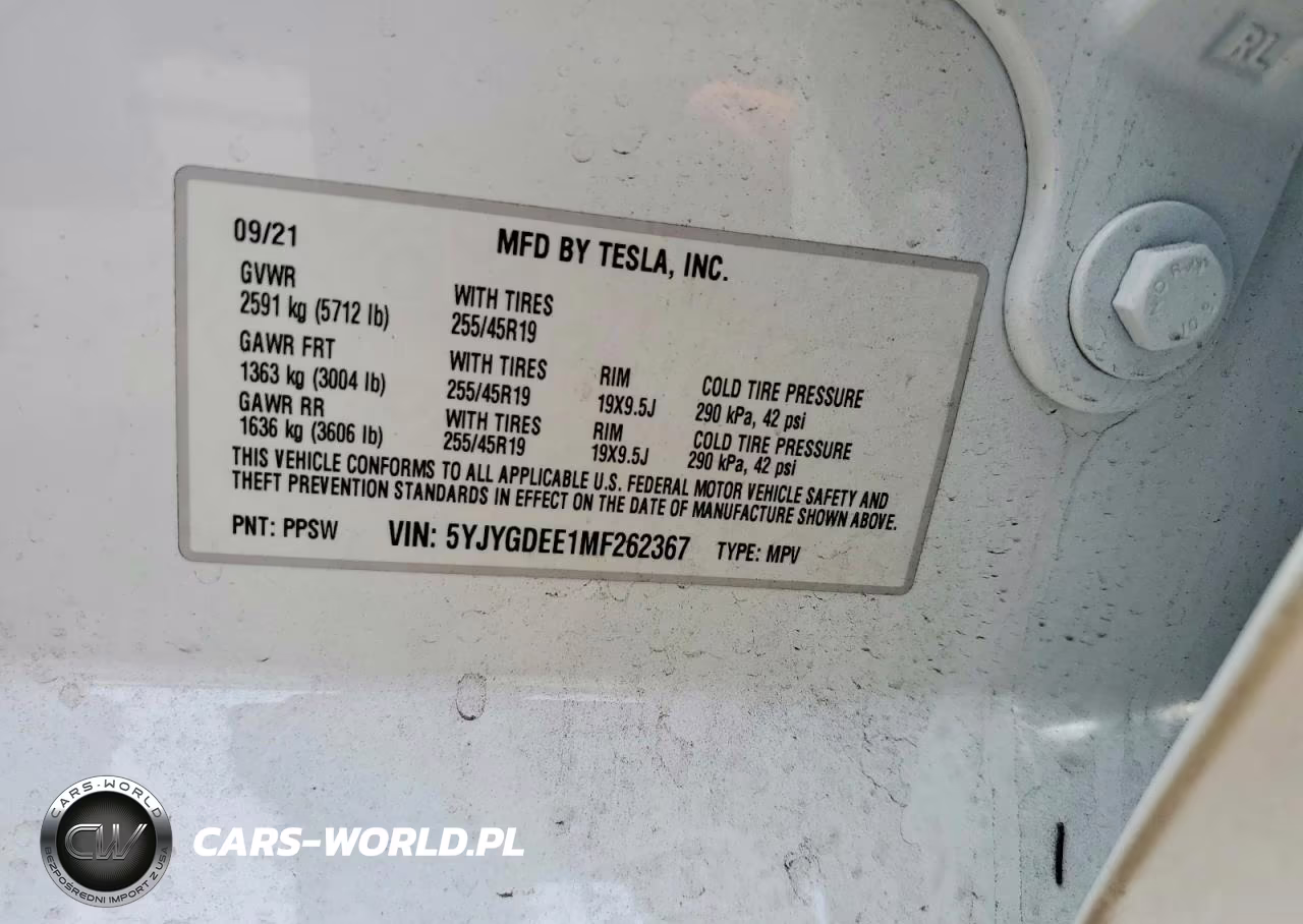 2021 Tesla Model Y VIN:5YJYGDEE1MF262367 - 13