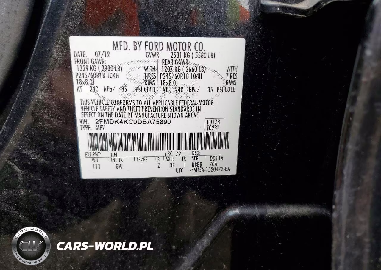 2013 Ford Edge Limited VIN:2FMDK4KC0DBA75890 - 12