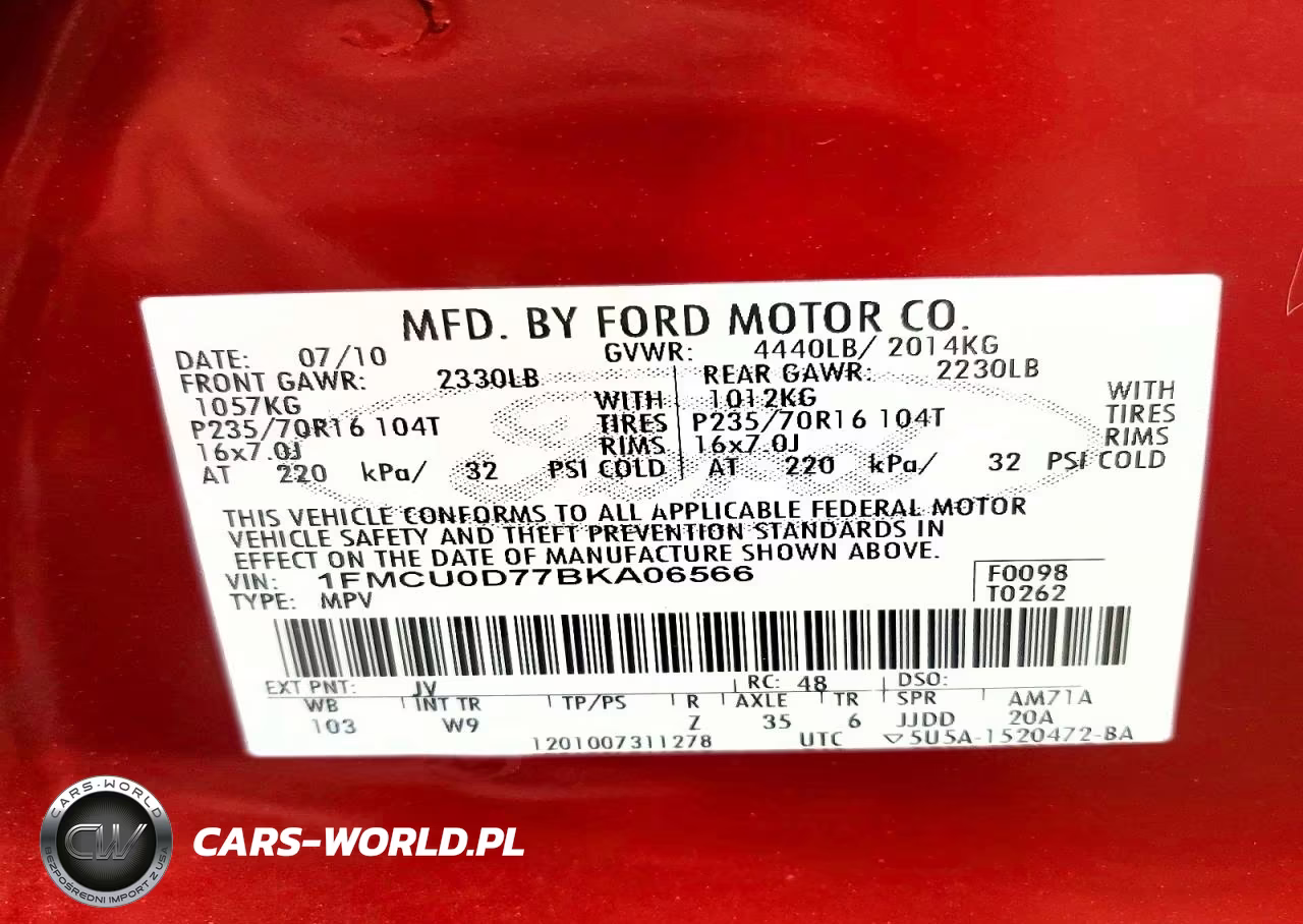 2011 Ford Escape Xlt VIN:1FMCU0D77BKA06566 - 14